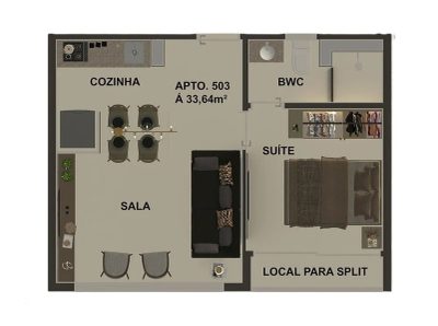 Apartamento, 3 quartos, 54 m² - Foto 4