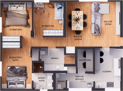 Apartamento, 3 quartos, 103 m² - Foto 4