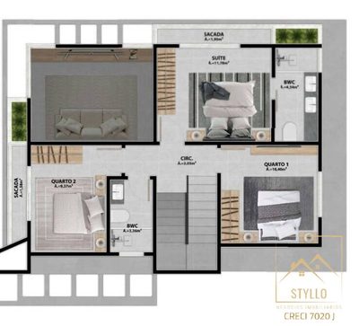 Casa, 3 quartos, 140 m² - Foto 2