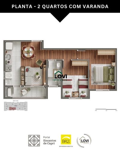 Apartamento, 2 quartos, 50 m² - Foto 3