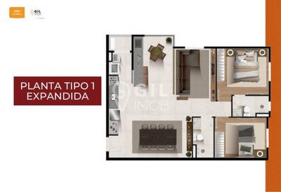 Apartamento, 3 quartos, 76 m² - Foto 2