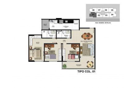 Apartamento, 3 quartos, 93 m² - Foto 2