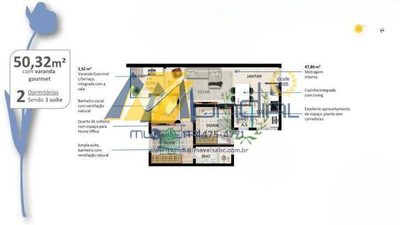 Apartamento, 2 quartos, 50 m² - Foto 5