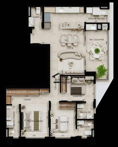 Apartamento, 3 quartos, 111 m² - Foto 3