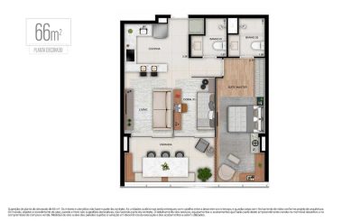 Apartamento, 1 quarto, 39 m² - Foto 3