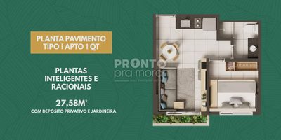 Apartamento, 1 quarto, 27 m² - Foto 2