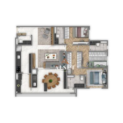 Apartamento, 3 quartos, 122 m² - Foto 1