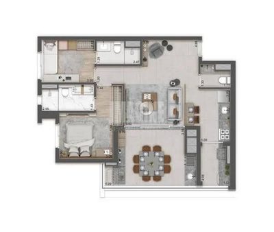 Apartamento, 3 quartos, 84 m² - Foto 1