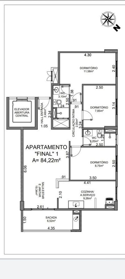Apartamento, 3 quartos, 85 m² - Foto 4