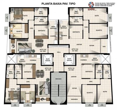 Apartamento, 3 quartos, 57 m² - Foto 4
