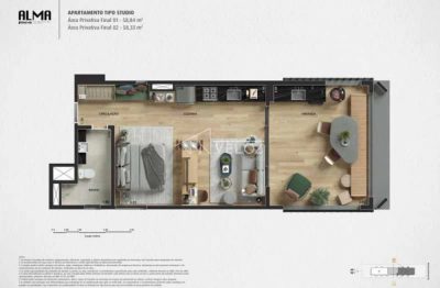 Apartamento, 1 quarto, 196 m² - Foto 5