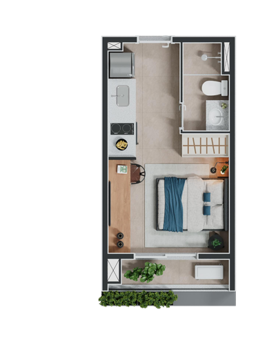 Apartamento, 1 quarto, 31 m² - Foto 5