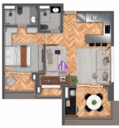 Apartamento, 3 quartos, 94 m² - Foto 3