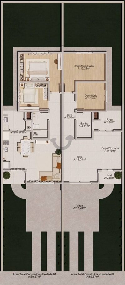 Casa, 2 quartos, 69 m² - Foto 5