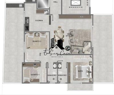 Apartamento, 3 quartos, 179 m² - Foto 2