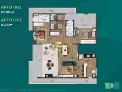 Apartamento, 3 quartos, 113 m² - Foto 2