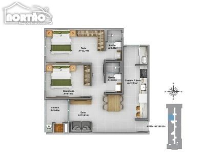 Casa, 3 quartos, 63 m² - Foto 2