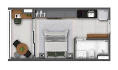 Apartamento, 2 quartos, 40 m² - Foto 4