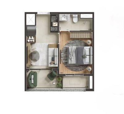 Apartamento, 1 quarto, 30 m² - Foto 5