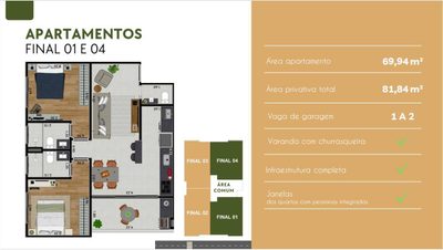 Apartamento, 2 quartos, 69 m² - Foto 4