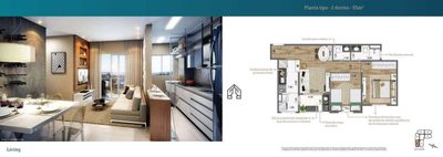 Apartamento, 2 quartos, 55 m² - Foto 1