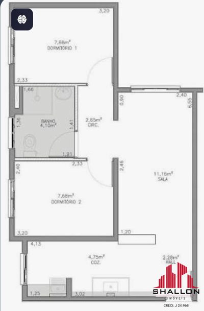 Apartamento, 2 quartos, 54 m² - Foto 3