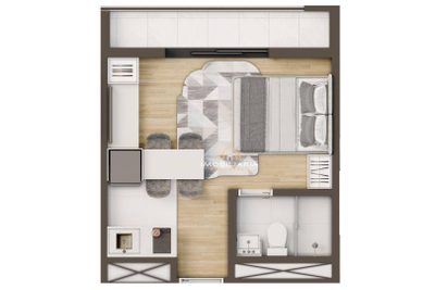 Kitnet-Studio, 23 m² - Foto 4
