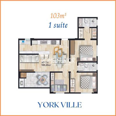 Apartamento, 2 quartos, 83 m² - Foto 2