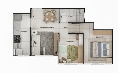 Apartamento, 2 quartos - Foto 5