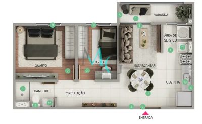 Apartamento, 2 quartos, 59 m² - Foto 5