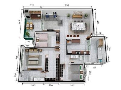 Apartamento, 3 quartos, 140 m² - Foto 3