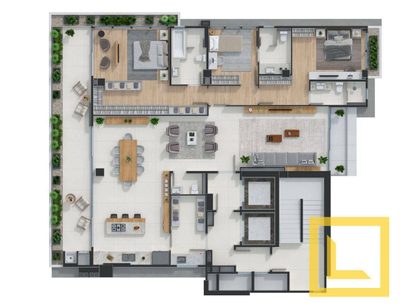 Apartamento, 4 quartos, 199 m² - Foto 2