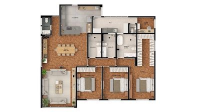 Apartamento, 3 quartos, 220 m² - Foto 2