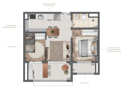 Apartamento, 3 quartos, 87 m² - Foto 3