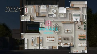 Apartamento, 3 quartos, 235 m² - Foto 3