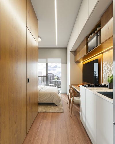 Apartamento, 1 quarto, 20 m² - Foto 2