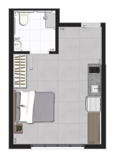 Kitnet-Studio, 24 m² - Foto 5