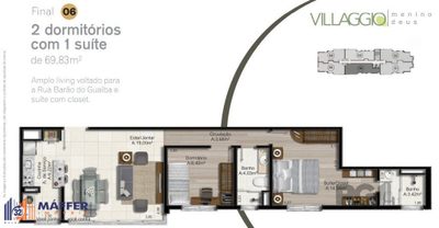 Apartamento, 2 quartos, 69 m² - Foto 2