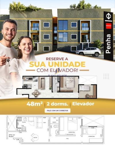 Apartamento, 2 quartos, 48 m² - Foto 1