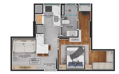 Apartamento, 75 m² - Foto 1