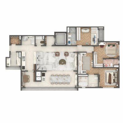 Cobertura, 3 quartos, 265 m² - Foto 3