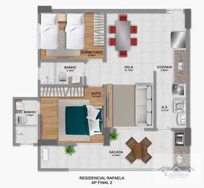 Apartamento, 2 quartos, 70 m² - Foto 3