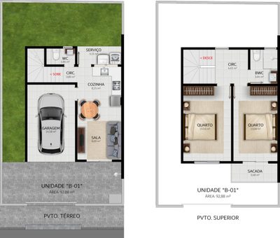 Casa, 2 quartos, 92 m² - Foto 3