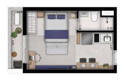 Apartamento, 2 quartos, 45 m² - Foto 4
