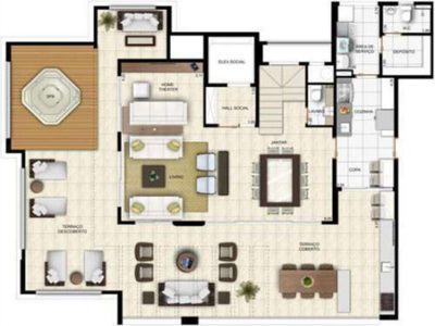 Apartamento, 3 quartos, 184 m² - Foto 2