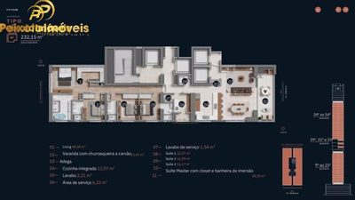 Apartamento, 3 quartos, 232 m² - Foto 2