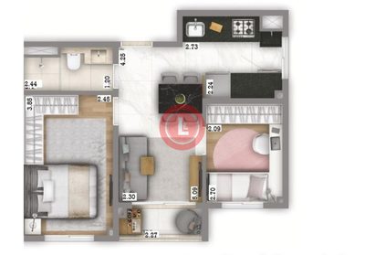 Apartamento, 2 quartos, 40 m² - Foto 5