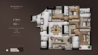 Apartamento, 4 quartos, 172 m² - Foto 2