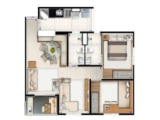 Apartamento, 2 quartos, 46 m² - Foto 5