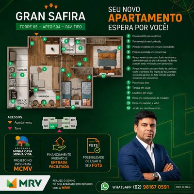 Apartamento, 2 quartos, 42 m² - Foto 1